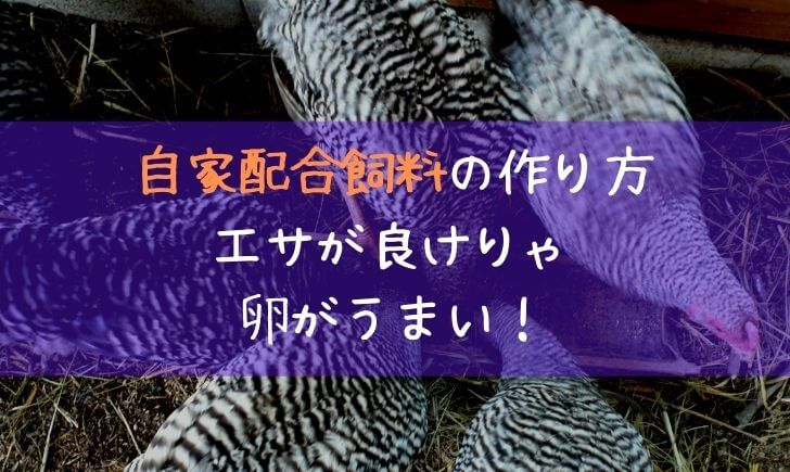 自家配合飼料の作り方 エサが良けりゃ卵がうまい 里山４ライフ