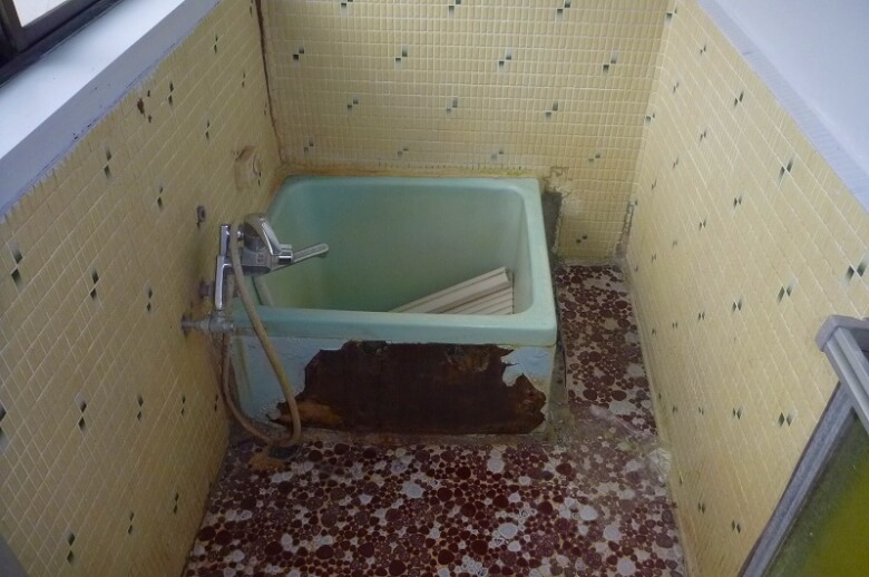 リフォーム前の浴室